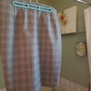 Black and White Checkered Skirt